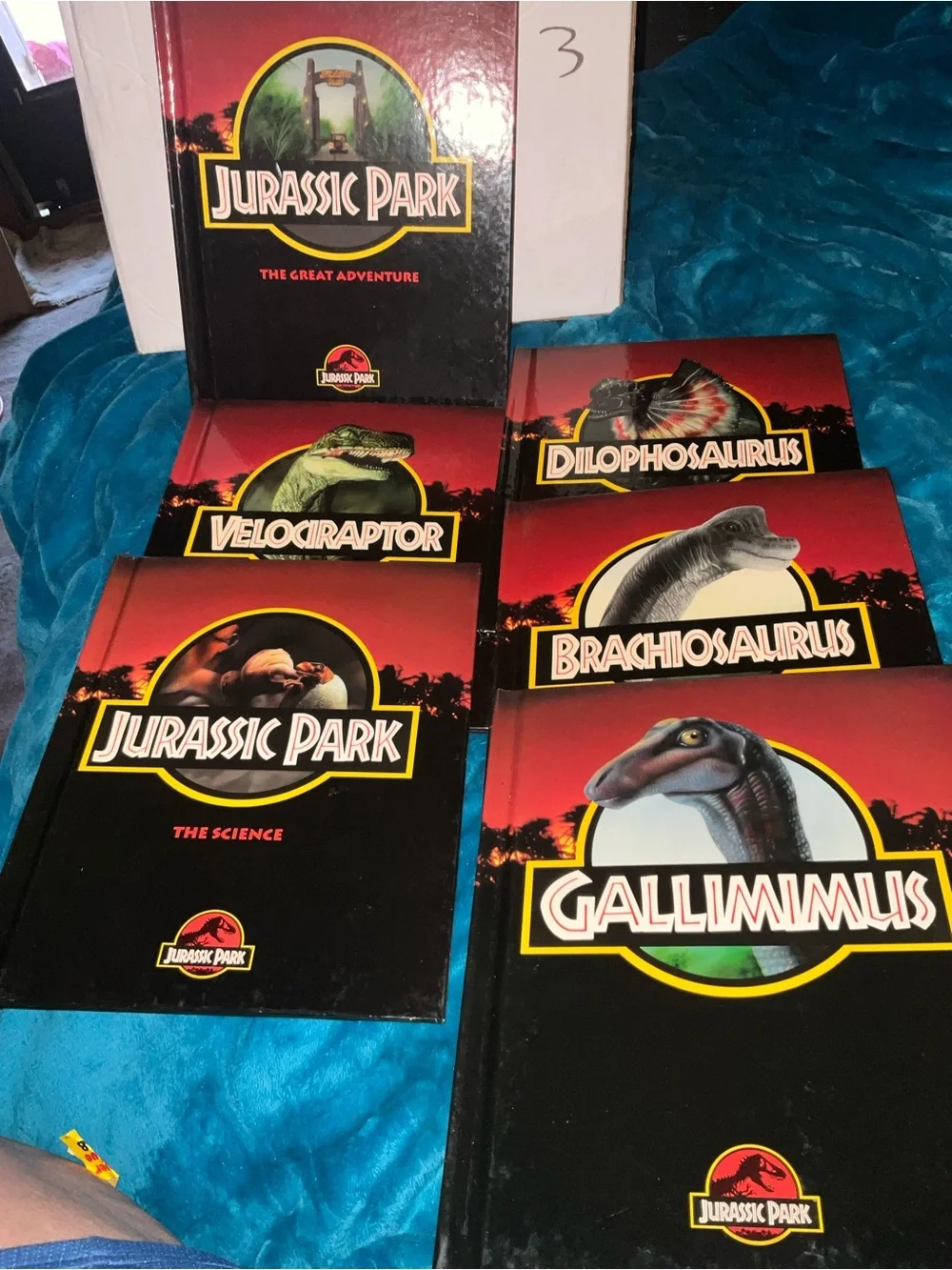 Vintage 1993 Jurassic Park Hardcover Book Lot (Set of 5) – New Rare volumes 3-8